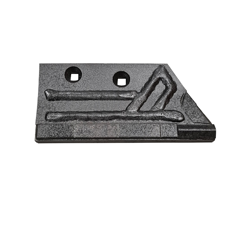 Soc de rasette Droit carbure et rechargement pour charrue RABEWERK 27150101 adaptable