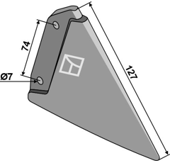 Soc pour semoir SULKY 908416 adaptable - BlackSteel©