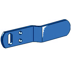 Streichschiene - links 3476001M Lemken by Muzzi Industrie