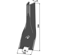 Leitblech 8 mm für LEMKEN 3374394 – Nachbau  