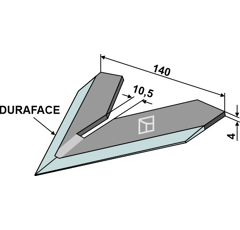 Hackschar 140mm - DURAFACE - 405714 | Steketee - Nachbau