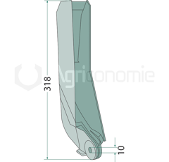 Soc pour semoir KVERNELAND AC853063 adaptable