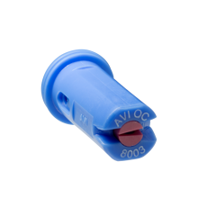 Injektor-Exzenter-Flachstrahldüse ALBUZ AVI OC 80° 03 blau