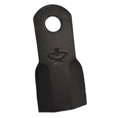 Cuchilla derecha para trituradora 115x40mm AGRICOM adaptable - Blacksteel©