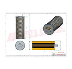 Filtre hydraulique adaptable HIFI FILTER SH52291