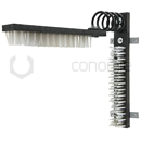 Brosse pour bétail complète en plastique