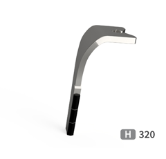 Dent de herse rotative Gauche plaquettes carbure, fixation rapide LEMKEN 33710010 adaptable