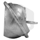 Bouchon mâle acier galva Ø 120 mm adaptable