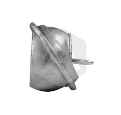 Bouchon mâle acier galva Ø 120 mm adaptable