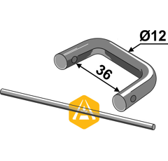 Raccord Ø 12 mm pour chaîne à épandeur adaptable