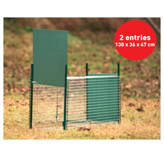 Boîte à fauve avec porte glissière 130 x 36 x 47 cm - BOXTRAP