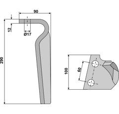 Kreiseleggenzinken - links RHFER01L RH  Feraboli