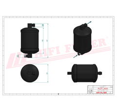 Deshydrateur Climatisation adaptable HIFI FILTER DYH70007