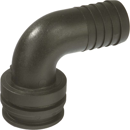 Raccord agrafe en T mâle coudé / cannelé - ARAG