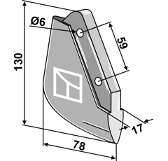Soc pour semoir MONOSEM 30047062 adaptable - BlackSteel©
