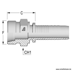 Pressnippel 38S M52x2,0 DN32ILM5238SAG Alfagomma