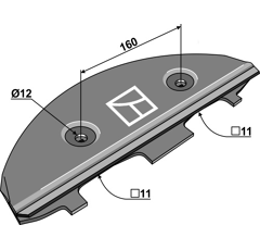 Gleitkufe für Mähwerk JOHN DEERE DC23289 Nachbau