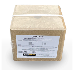Pierre / Bloc à lécher -  Zinc - 12 kg