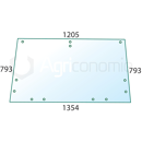 Pare-brise pour machine agricole CASE IH 3232781R1 adaptable