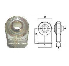 Rotule à souder Ø 35 mm pour tracteur adaptable