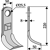 Fléau 220 x 50 x 50 x 8 mm pour broyeur RIVIERRE B 225016 adaptable
