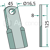 Couteau droit pour broyeur 125x45mm NOBILI adaptable 