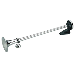 Klaxon trompette laiton chrome sans électrovanne