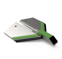 Lame 2 trous pour décompacteur carbure et rechargement DEMBLON adaptable