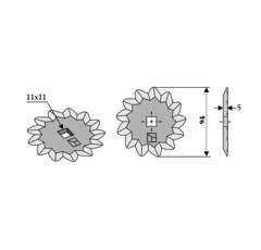 Storti Futtermischwagenmesser 16800014