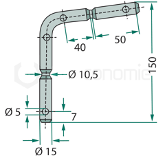 Goupille de cisaillement pour broyeur MULAG SM-35-06-0179 adaptable
