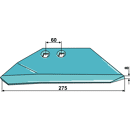 Flügelschare - links  275 mm Rabe Nachbau 101RAB08L