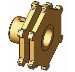 Noix à 6 empreintes 30 mm pour KUHN adaptable