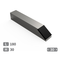 Embout de carrelet à souder avec plaquettes carbure 180x30mm TOUTES MARQUES adaptable