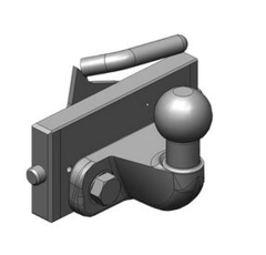 Kugeleinsatz Kugel 50,W= 200 S25, Schwarz, Scharmüller
