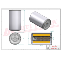Filtre d'aération adaptable HIFI FILTER SH63170
