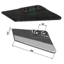 Flügelschar - rechts FSM370R 