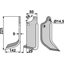 Fräsmesser - links MAS03L Maschio by Muzzi