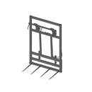 Pic bottes frontal 2000 mmpour type d'attelage AGRAM adaptable