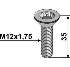 Schraube ISO10642 verzinkt