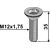 Schraube ISO10642 verzinkt
