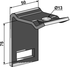 Halter Ø 13 x 75 mm Nachbau  