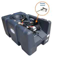 Cuve de ravitaillement 200 L PEHD à pistolet manuel - 40 L/min - RENSON