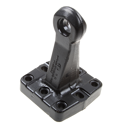 Ringzugöse, Ø 40 mm  145x145 mm, 6 Loch, Schwarz     