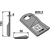 Couteau gauche pour faucheuse KUHN K6802970 adaptable - Blacksteel©