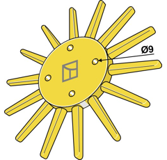 Fingerstern - Ø240mm - K.U.L.T - mittelhart