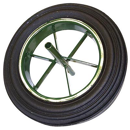 Roue pleine diamètre 400 moyeu acier