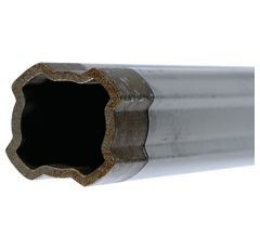 Tube quadrilobe sft interieur rilsanise 47,4x4,75 mm - lg 1000 mm | BONDIOLI