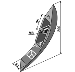 Gülle-Schleppschuh BOMECH 95089 Nachbau