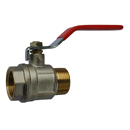 Vanne manuelle nickelée 2 voies mâle/femelle adaptable