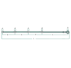 Tuyaux de retour carburant tracteur 880mm